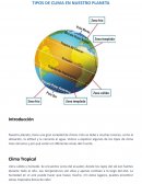 Tipos de clima en nuestro planeta