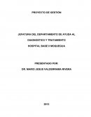 PROYECTO DE GESTIÓN DEL DEPARTAMENYO AYUDA AL DIAGNOSTICO Y TRATAMIENTO DEL HOSPITAL BASE II MOQUEGUA