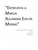 Entrevista a Marcia Alejandra Evelyn Merino