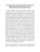 LA IMPLEMENTACIÓN DE LA FILOSOFÍA DE TRABAJO INSTITUCIONAL DEL MODELO DE POLICÍA COMUNITARIA