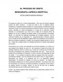 EL PROCESO DE CRISTO MONOGRAFÍA JURÍDICA SINÓPTICA