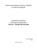 Evaluación Económica de Proyectos Industriales Tarea #1 – Estudio del mercado