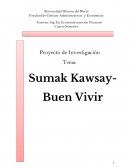 EL SUMAK KAWSAY COMO ALTERNATIVA SOCIAL