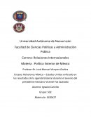 Relaciones México – Estados Unidos enfocado en los resultados de la agenda bilateral durante el sexenio del presidente mexicano Vicente Fox Quesada