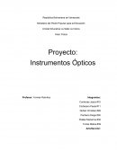 Proyecto de Fisica: Instrumentos Ópticos
