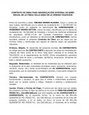 CONTRATO DE OBRA PARA REMODELACIÓN INTEGRAL DE BAÑO SOCIAL DE LA FINCA VILLA SARA EN LA VEREDA TOLUVIEJO