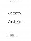 Informe Análisis Publicidad Calvin Klein