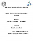 HISTORIA ECONOMICA DE MEXICO Actividad