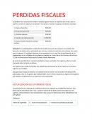 PERDIDAS FISCALES