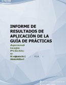 Informe de Resultados de aplicación de la Guía de Prácticas