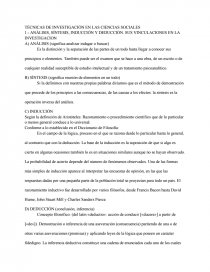 TECNICAS E INSTRUMENTOS DE LA INVESTIGACIÓN EN LAS CIENCIAS SOCIALES. Página 1