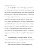 Communication Channels Scenarios