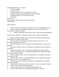 SQL Laboratorios. Página 1