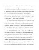 El Carácter Intencional De Los Dispositivos Pedagógicos