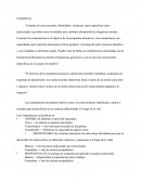 Competencias, Características