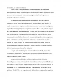 ECONOMIA DE ESTADOS UNIDOS. Página 1