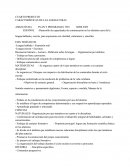 Competencias, CARACTERÍSTICAS DE LAS ASIGNATURAS