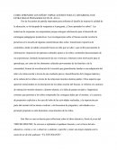 CÓMO APRENDEN LOS NIÑOS