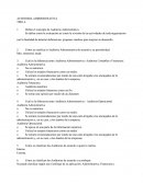 AUDITORIA ADMINISTRATIVA, Cuestionario