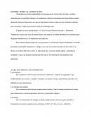 Informe sobre la alimentación