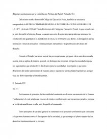 Régimen Penitenciario En La Constitución Política Del Perú. Página 1