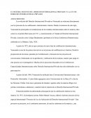 EL SISTEMA VIGENTE Y LA LEY DEL DERECHO INTERNACIONAL PRIVADO