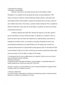 Manual De Calidad Starbucks. Página 1