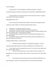 TEST DE BARSIT. Página 1