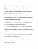 Pedagogia Y Ciencias De La Educacion