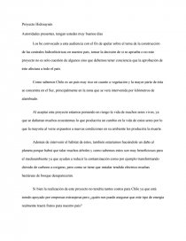 Proyecto Hidroaysén. Página 1