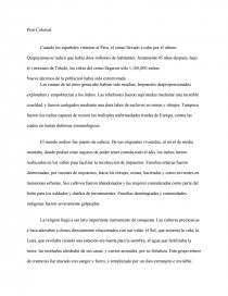 Perú Colonial. Página 1