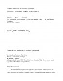 Introducción A La Psicología Organizacional