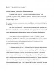 Partes Y Terceros En Procedimiento Procesal. Página 1