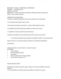 Planeación ESPAÑOL MATEMATICAS. Página 1