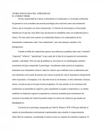 TEORIA PSICOLOGIA DEL APRENDIZAJE. Página 1