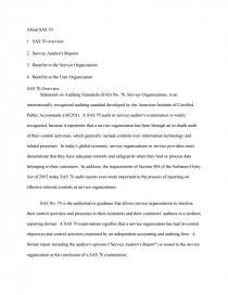 Statement on Auditing Standards. Página 1