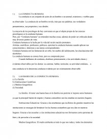 Conducta Humana. Página 1