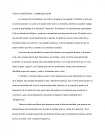 VACÍO EXISTENCIAL Y DROGADICCIÓN. Página 1