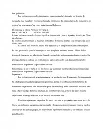 Polimeros. Página 1