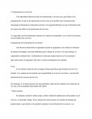 Programacion De Servicios