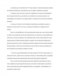 Constitucion 1917 Preguntas. Página 1