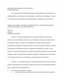 ORDENANZA SOBRE REGIMEN ADMINISTRATIVO Y PRESUPUESTARIO