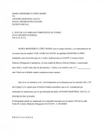 Divorcio Incausado. Página 1