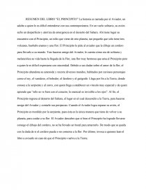 El Principito. Página 1