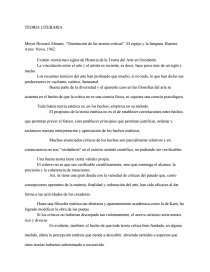 Teoría Literaria. Página 1