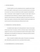 La Materia Orgánica