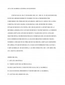 Acta de asamblea general de quejosos