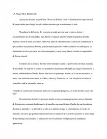 LA PRACTICA DOCENTE. Página 1