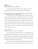 El Concepto Nahuatl De La Educacion