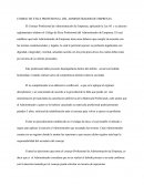 Codigo De Etica De Administracion